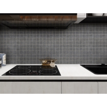 JUTE - 2X2/12X12, CHARCOAL, MATTE